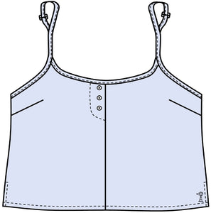 Ladies Linen Camisole | Sky Blue