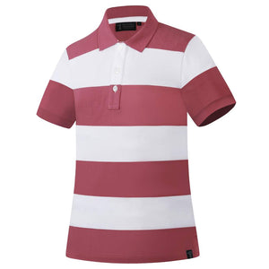 PILBARA WOMENS CLASSIC POLO CARDINAL/WHITE