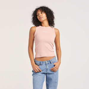 Slim Rib Tank | Rosebud