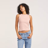 Slim Rib Tank | Rosebud