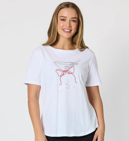 THREADZ MARTINI TEE| WHITE-48473