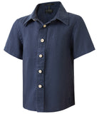 PILBARA KIDS | SS LINEN SHIRT