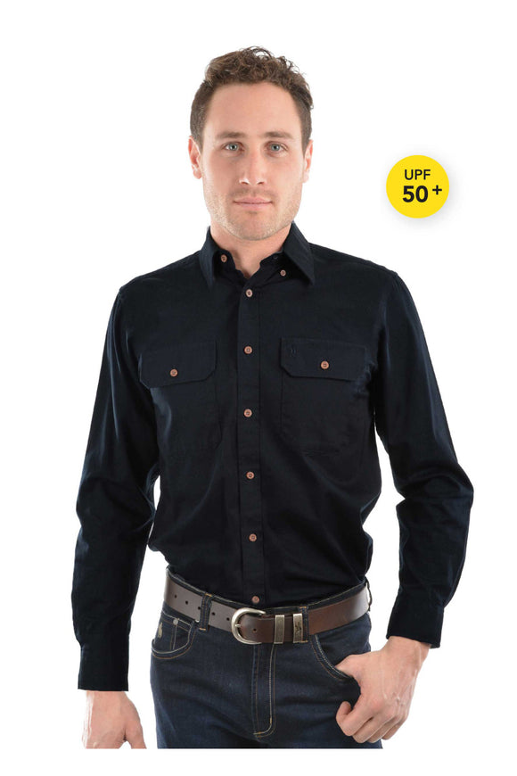 Thomas Cook Light Drill F/Placket L/S Shirt