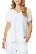 THREADZ CLARITY MILLS BYRONN TOP | WHITE - 48176