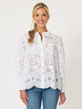 Limani Embroidery Shirt | White