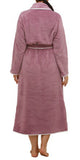 SATIN TRIM ROBE MULBERRY - Y806