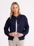 Yarra Trail Panelled Navy Jacket