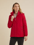 Yarra Trail Quilted Parka | Rhubarb