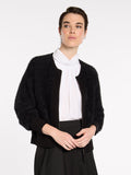 MARCO POLO FLUFFY KNIT BOMBER| BLACK | 3599