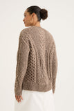 YARRA TRAIL | GOSSAMER CARDI | SANDSTONE