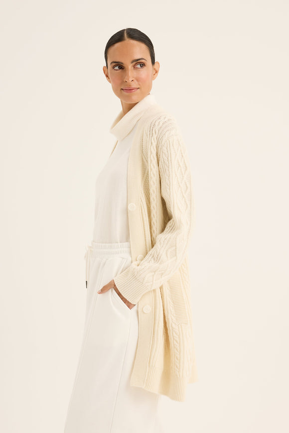 YARRA TRAIL CABLE CARDIGAN