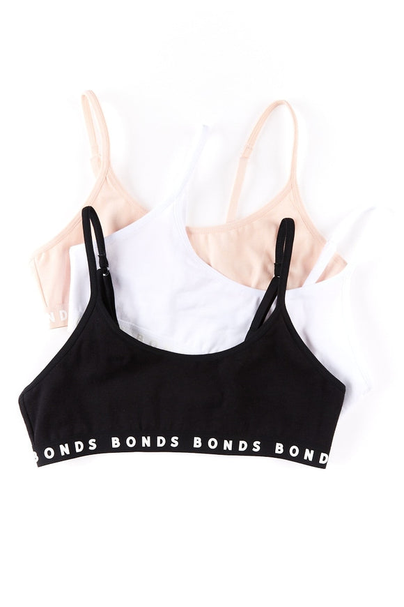 Bonds Girls Pullover Crop 3 Pack
