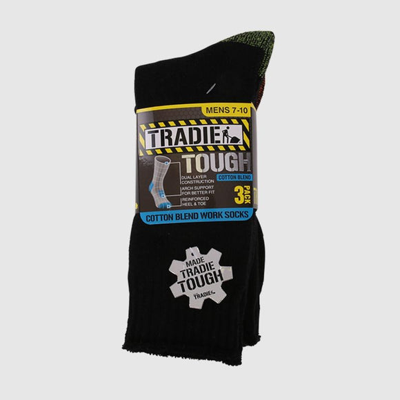 Tradie | Cotton Blend Work Sock 3 Pack