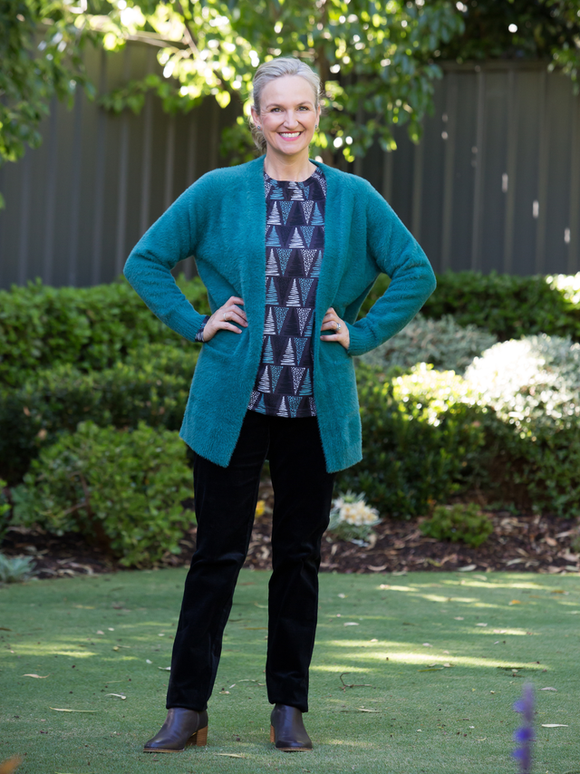 Bunny Yarn Cardigan | Green