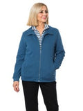 POLAR FLEECE ZIP FRONT JACKET #8910 - BLUE