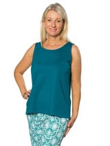 Sleeveless Singlet Top | Emerald