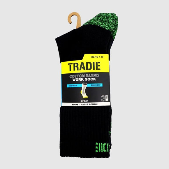 Tradie | Cotton Blend Crew Sock | MENS