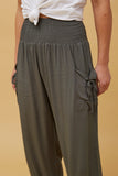 Solid Harem Pants | Khaki