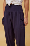 Solid Harem Pants | Navy