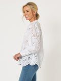 Limani Embroidery Shirt | White