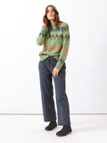 Fairisle Jumper | Foliage Green Mix