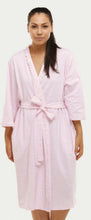 Schrank Stripe Cotton Jersey Wrap Robe - Pink