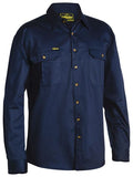 Open Front Original Cotton Drill Shirt L/S | Navy