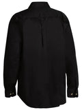 Open Front Original Cotton Drill Shirt L/S | Black