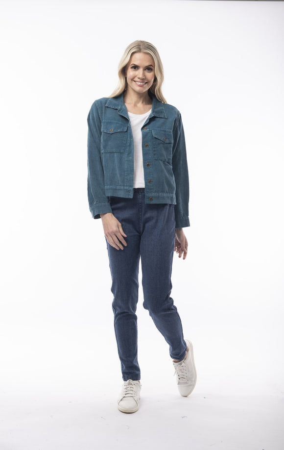 Cord Jacket | Teal