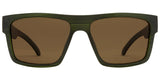 Carve Volley XL Polarized Sunglasses | Translucent Olive Streak with Broze Lens