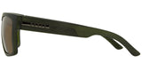 Carve Volley XL Polarized Sunglasses | Translucent Olive Streak with Broze Lens
