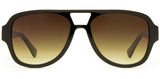 Carve Zion Sunglasses | Gloss Black with Brown Yellow Gradient Lens