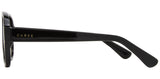 Carve Zion Sunglasses | Gloss Black with Brown Yellow Gradient Lens