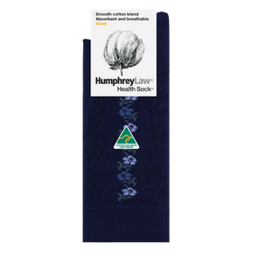 H/L Mercerized Cotton Health Sock® | Pansy Lace