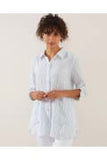 Scooped Linen Overshirt