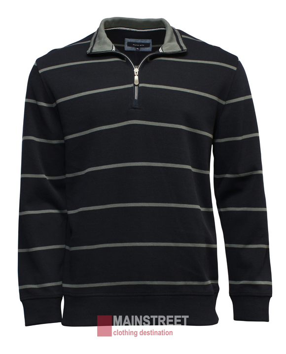 BACK BAY FRENCH RIB STRIPE FLEECE