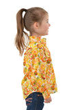 Kids Barbara Half Placket L/S Shirt | Yellow