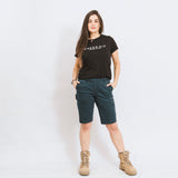 Mid Rise Shorts Give Cargo | Blue