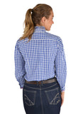 Thomas Cook Dolly Ruffle Collar Blouse L/S | White/Blue