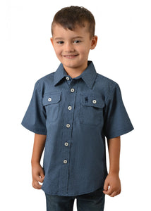 Thomas Cook Boys Archer Print 2-PKT S/S Shirt | Navy