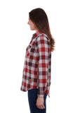 Knoll Thermal Check L/S Shirt | Red