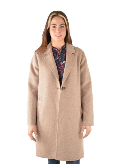 Thomas Cook Leicester Wool Blend Coat /Fawn