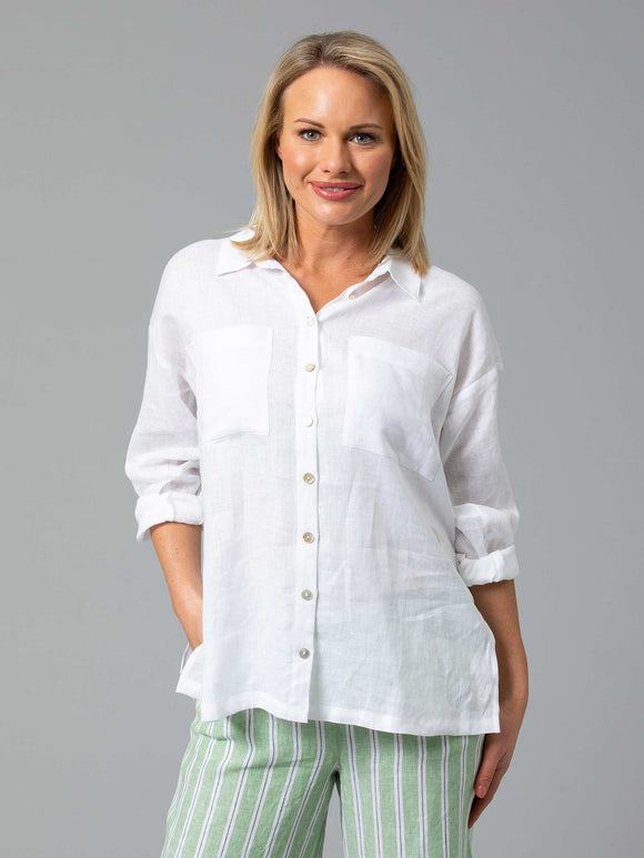 Relaxed Linen Overshirt