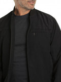 Microfibre Bomber Jacket | Black