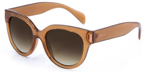 Carve Vivian Sunglasses | Gloss Translucent Tobacco with brown Gradient Lens