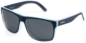 Carve Crimson Polarized Sunglasses | Matt Navy-Clear with Crystal-Grey Lens