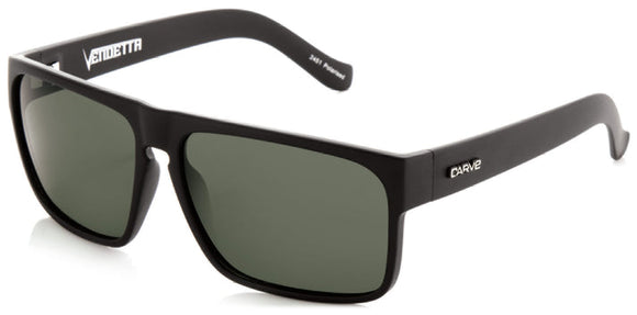 Carve Vendetta Polarized Sunglasses | Matt Black with Grey Lens