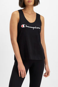 Champion Script Racerback Singlet | Black