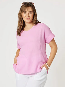 Cotton V-Neck Top Threadz Basics