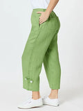 Side Button Linen Pant | Lawn